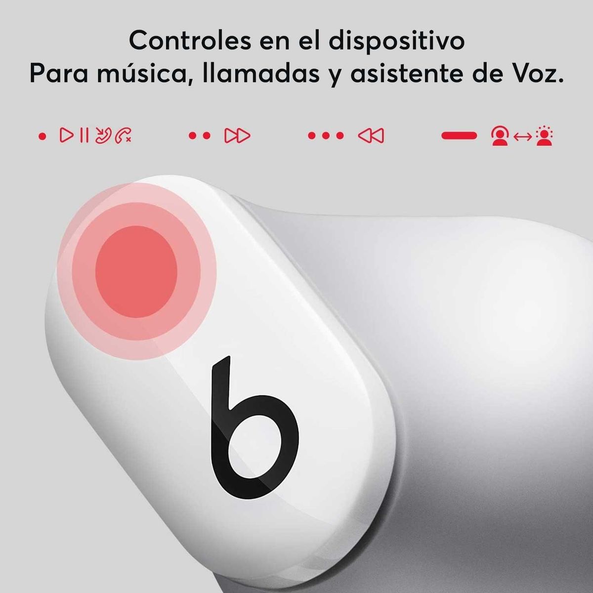 BEATS - Audífonos Inalámbricos Beats Studio Buds  Blanco  ANC + Modo Transparencia