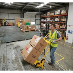 DOER - Carro de Acero para Escaleras tipo yegua robusto Cap. 120KG Acero.