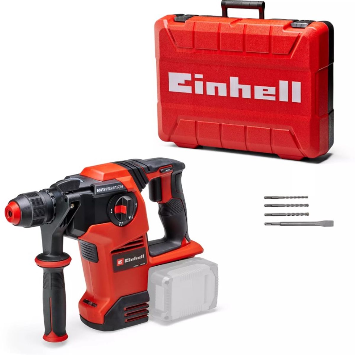ROTOMARTILLO INALÁMBRICO 2X18V - 1100 RPM - 5300 GPM - 3,5 J - 30 MM - SDS-PLUS - BRUSHLESS, marca EINHELL - Foto Principal