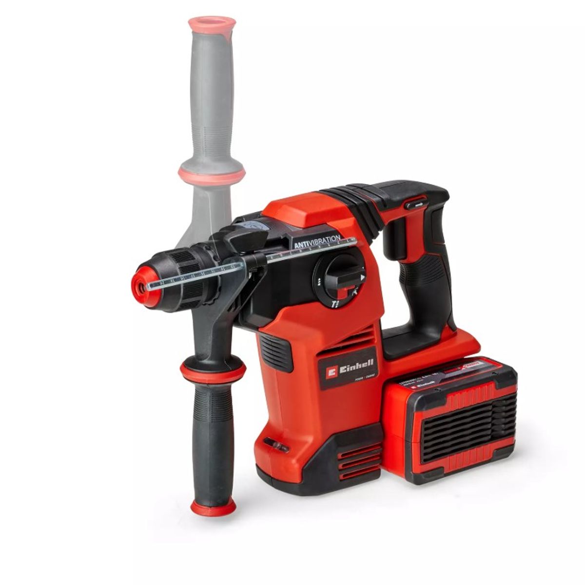 ROTOMARTILLO INALÁMBRICO 2X18V - 1100 RPM - 5300 GPM - 3,5 J - 30 MM - SDS-PLUS - BRUSHLESS, marca EINHELL - Foto 2