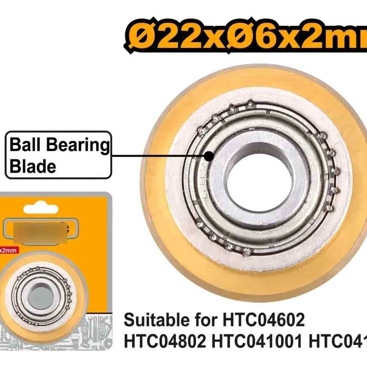 INGCO - Rodel De Carburo De Tungsteno 22x6x2 Mm Ingco- Ideal Para Cortadoras Ingco-Total de 120cm-1200mm