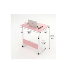 GENERICO - Mesa Escritorio Ajustable con Ruedas para Laptop Multifuncional