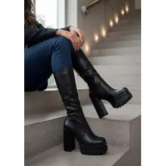 SNOOPY - Bota  Mujer Taco Alto con Plataforma M641