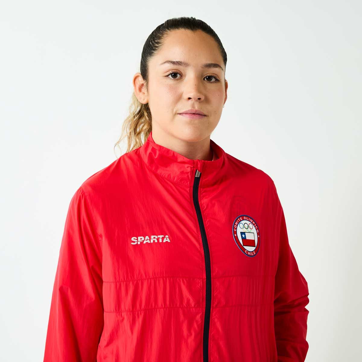 SPARTA - Cortaviento Mujer Sparta Team Chile Rojo