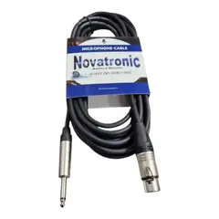 GENERICO - Cable De Microfono Xlr a Plug 6 Mt Novatronic