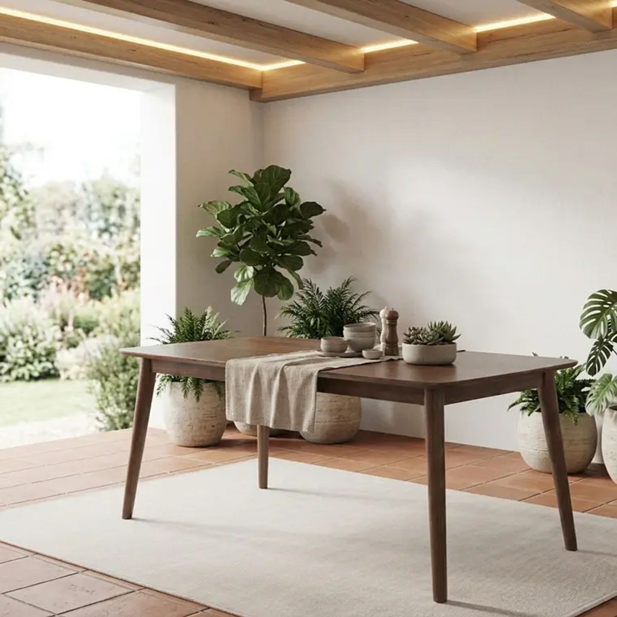 CORI CORI - Mesa Vema Madera Haya Rectangular 160x80cm
