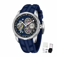 PAGANI - Reloj Automático Design Open Heart Cristal de Zafiro 44mm