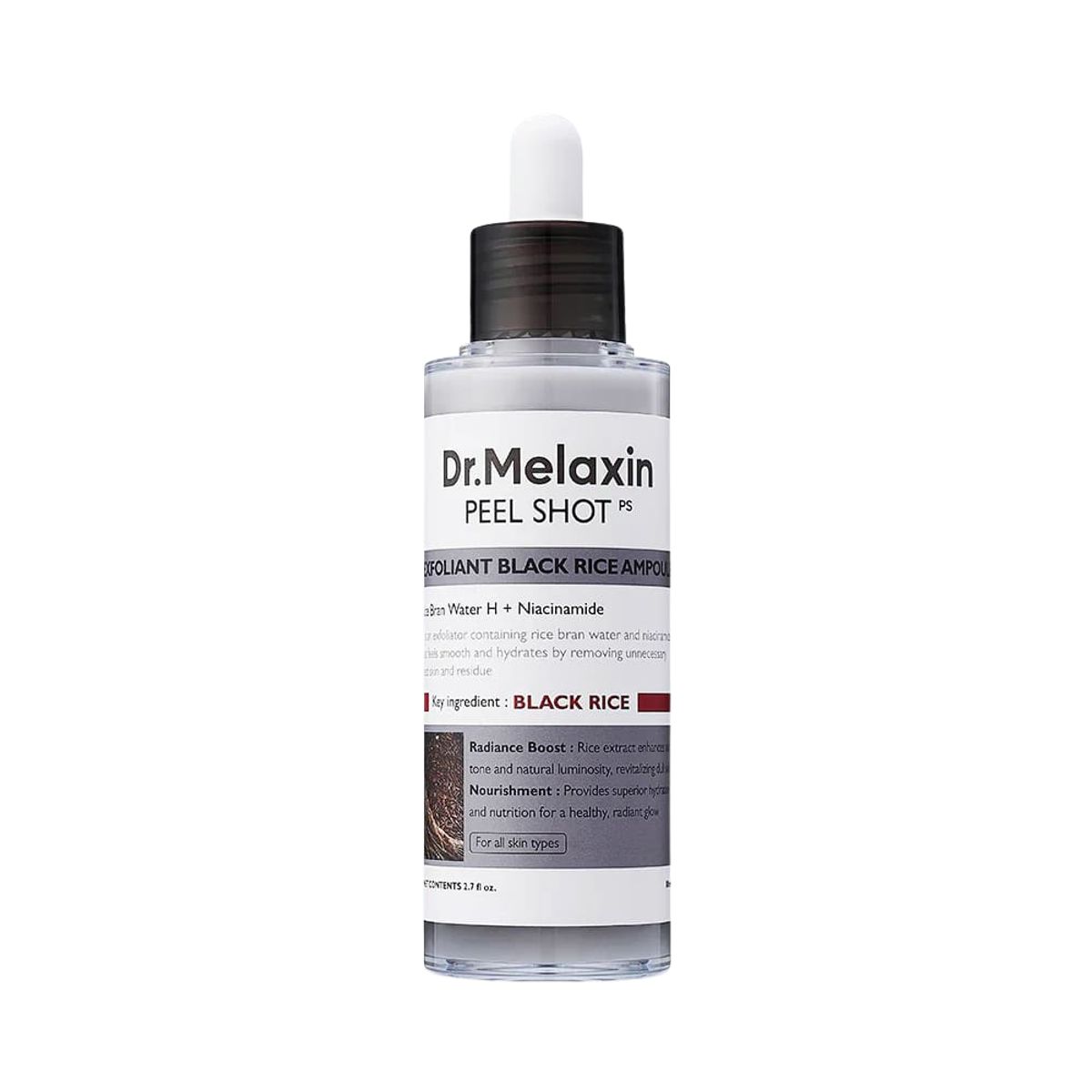 DR MELAXIN - Peel Shot Exfoliating Black Rice Ampoule 80ml