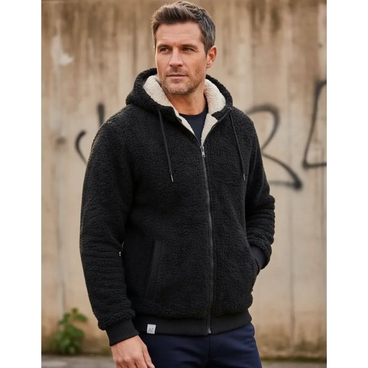 GENERICO - Chaqueta con chiporro para hombre XXL
