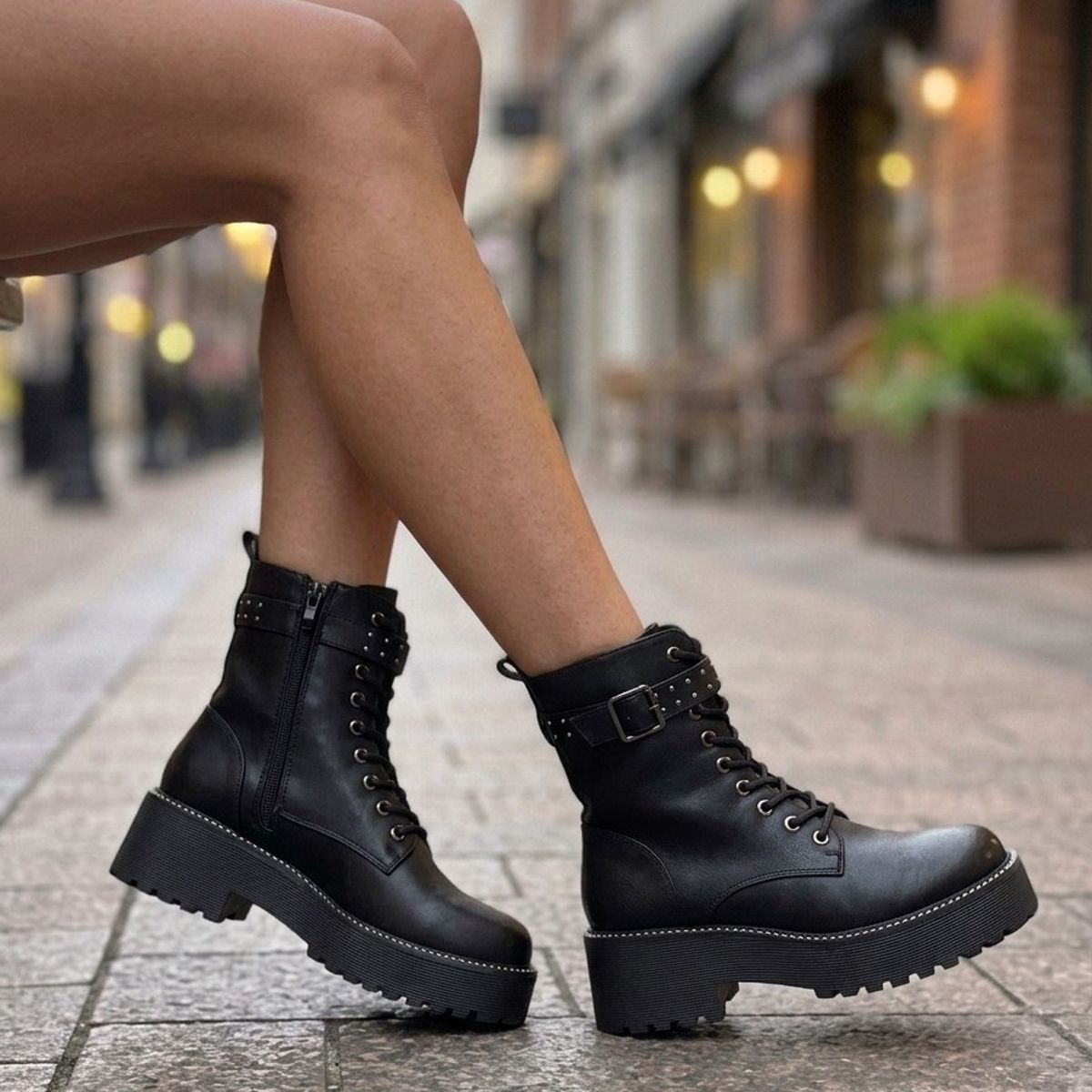 SNOOPY - Botin  para Dama  con Plataforma M653