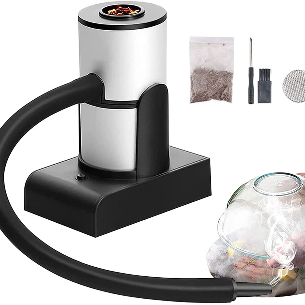PUREPOWER - Pistola de fumar portátil para ahumar cócteles con virutas de madera para cocina
