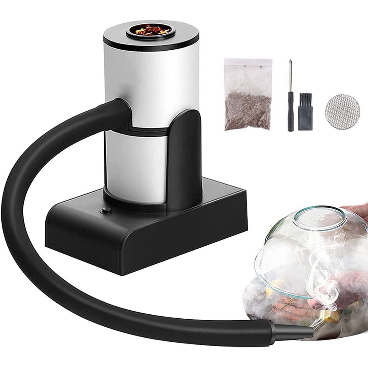 PUREPOWER - Pistola de fumar portátil para ahumar cócteles con virutas de madera para cocina