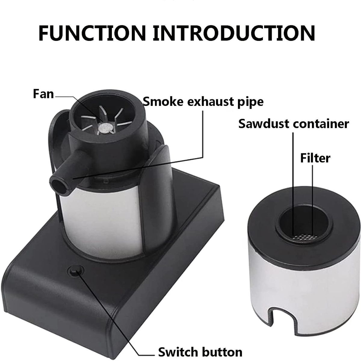 PUREPOWER - Pistola de fumar portátil para ahumar cócteles con virutas de madera para cocina