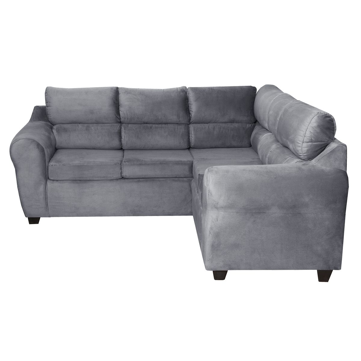 MEXX MUEBLES - Sofá Seccional Abudabi felpa