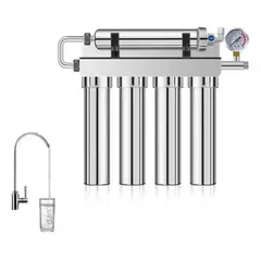 GENERICO - Filtro De Agua Ultrafiltración 5 Etapas En Acero Inoxidable