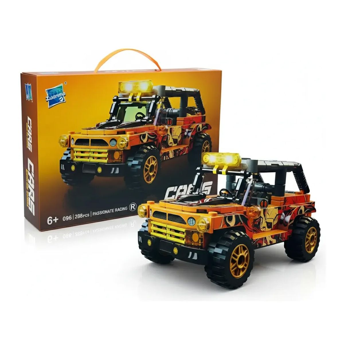 GENERICO - Juego De Bloques Construcción Tipo Lego Camioneta Amarilla Pieza Decorativas