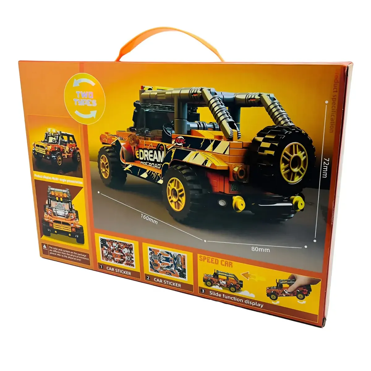 GENERICO - Juego De Bloques Construcción Tipo Lego Camioneta Amarilla Pieza Decorativas