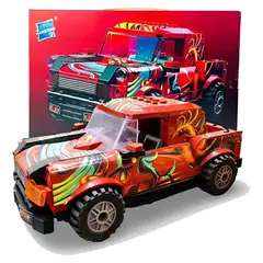 GENERICO - Juego De Bloques Construcción Tipo Lego Camioneta Roja Pieza Decorativas