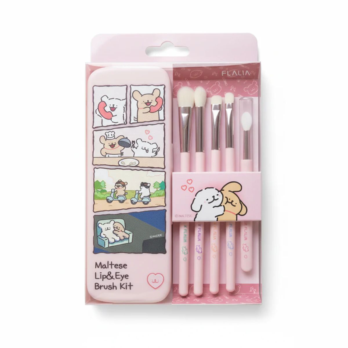 FLALIA - Maltese Lip&Eye Brush kit 5p
