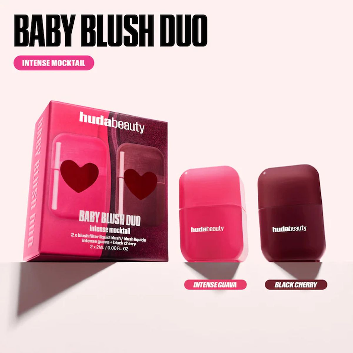 HUDA BEAUTY - Duo Mini Rubores Líquidos - Intense Mocktail Huda Beauty