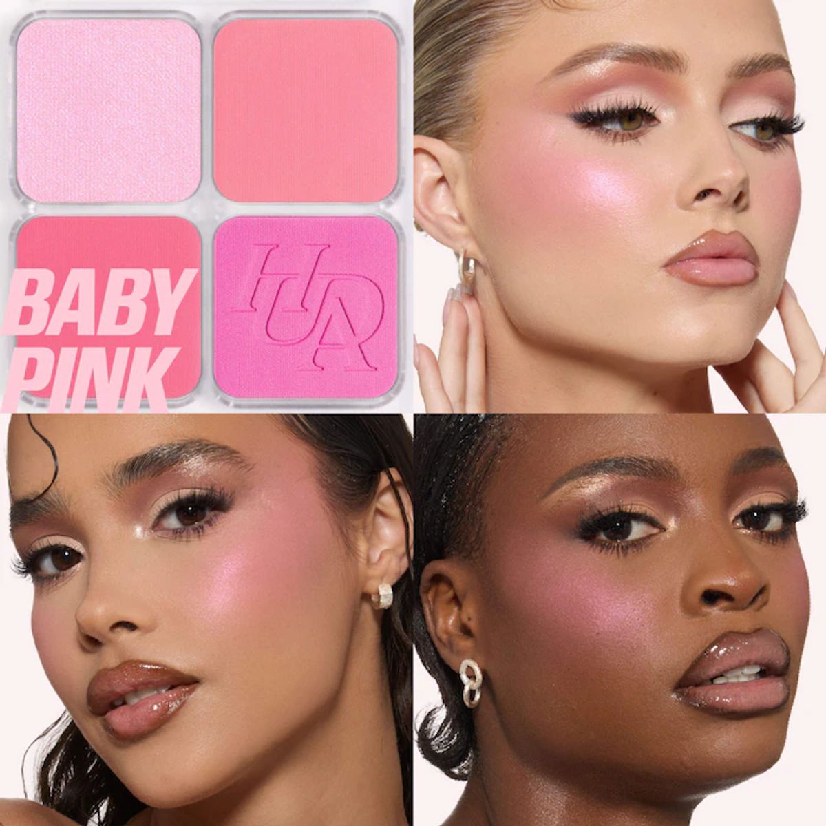 HUDA BEAUTY - Paleta de Rubores Blush Filter Blushlighters - Baby Pink Huda Beauty