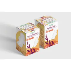 ECORAIZ - Toallas Femeninas, Orgánicas Biodegradables,normal con alas