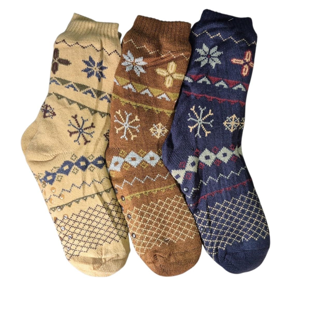 GARSIL - 3 Calcetines Con Chiporro Para Hombre Con Antideslizante - Pantuflas