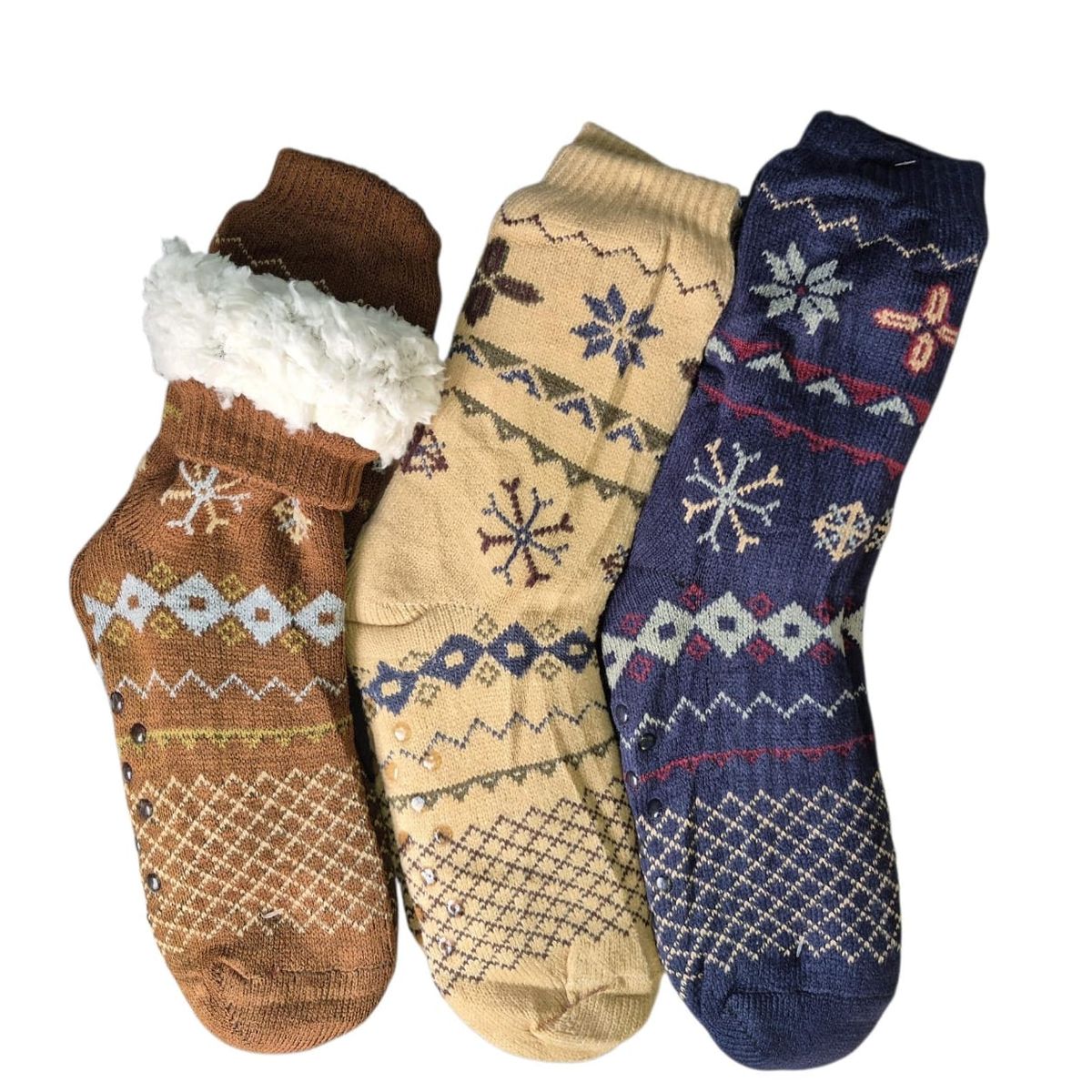 GARSIL - 3 Calcetines Con Chiporro Para Hombre Con Antideslizante - Pantuflas