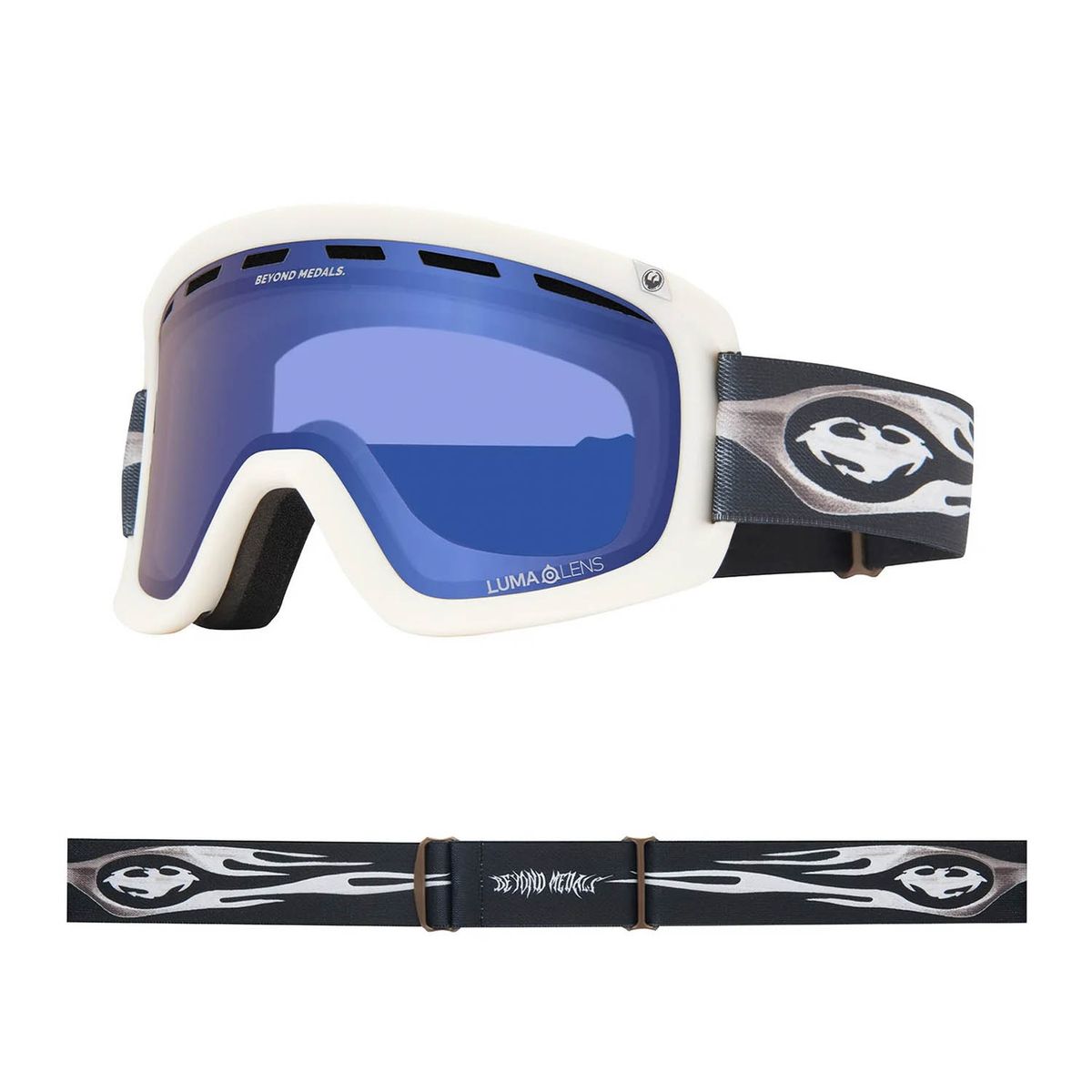 DRAGON - Antiparras Snow Vortex Blanco Hombre Dragon