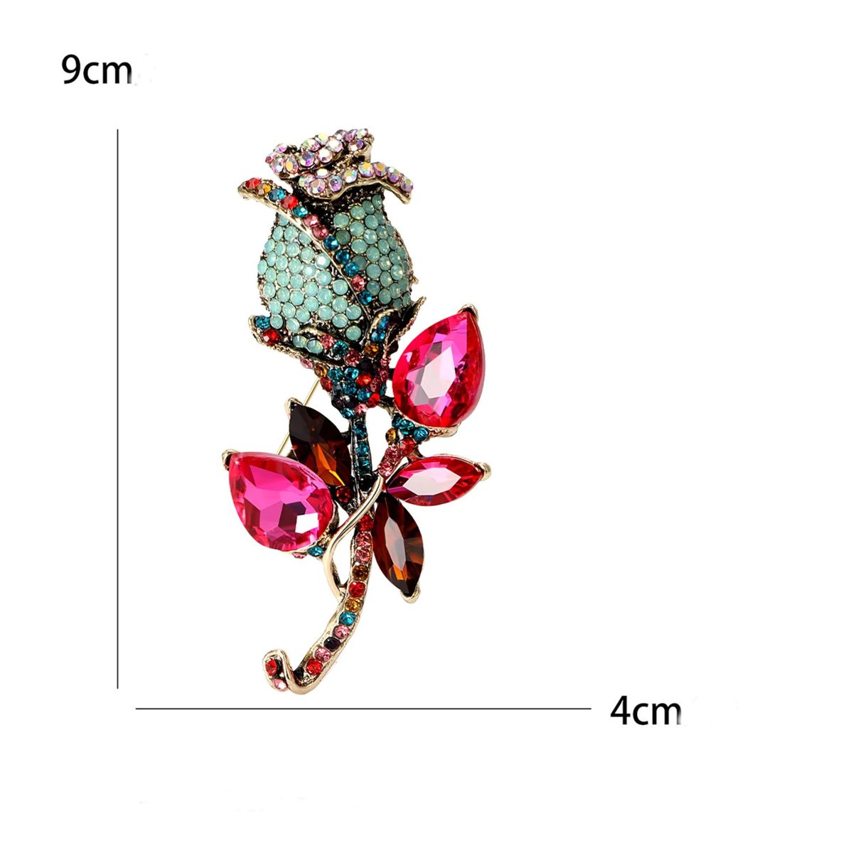 LILY JOYAS - Prendedor Ropa mujer Flor