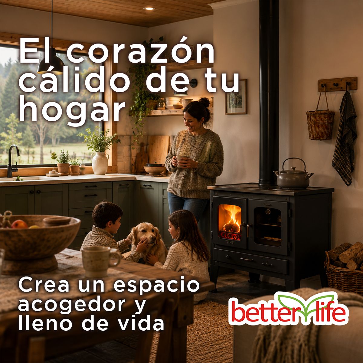 BETTERLIFE - Cocina a Leña BETTERLIFE BLWCK9