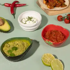 TYPHOON - Set 3 Bowls World Foods Fajita