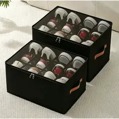 GENERICO - Set 2 Caja Organizador Multiuso Plegable Con Tapa