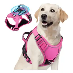 GENERICO - Arnés de perros grande mediano pequeño con porta airtag