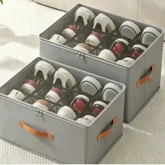 GENERICO - Set 2 Caja Organizador Multiuso Plegable Con Tapa