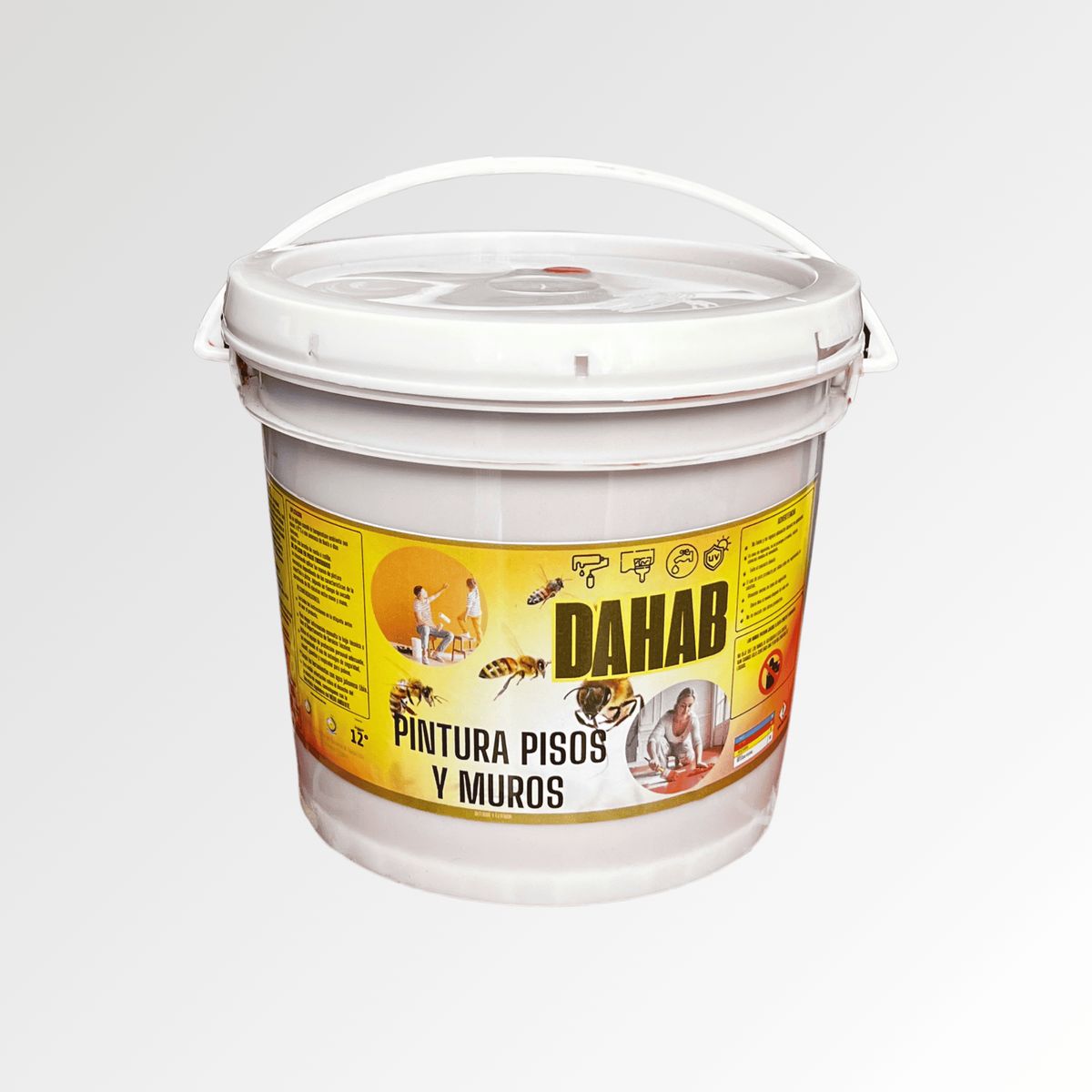 GENERICO - Pintura Pisos Y Muros Alto Trafico 4 Litros Semibrillo Color Rojo