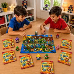 GENERICO - Superthings Set De Juego Kaboom City 4 Tapetes + 10 Sobres