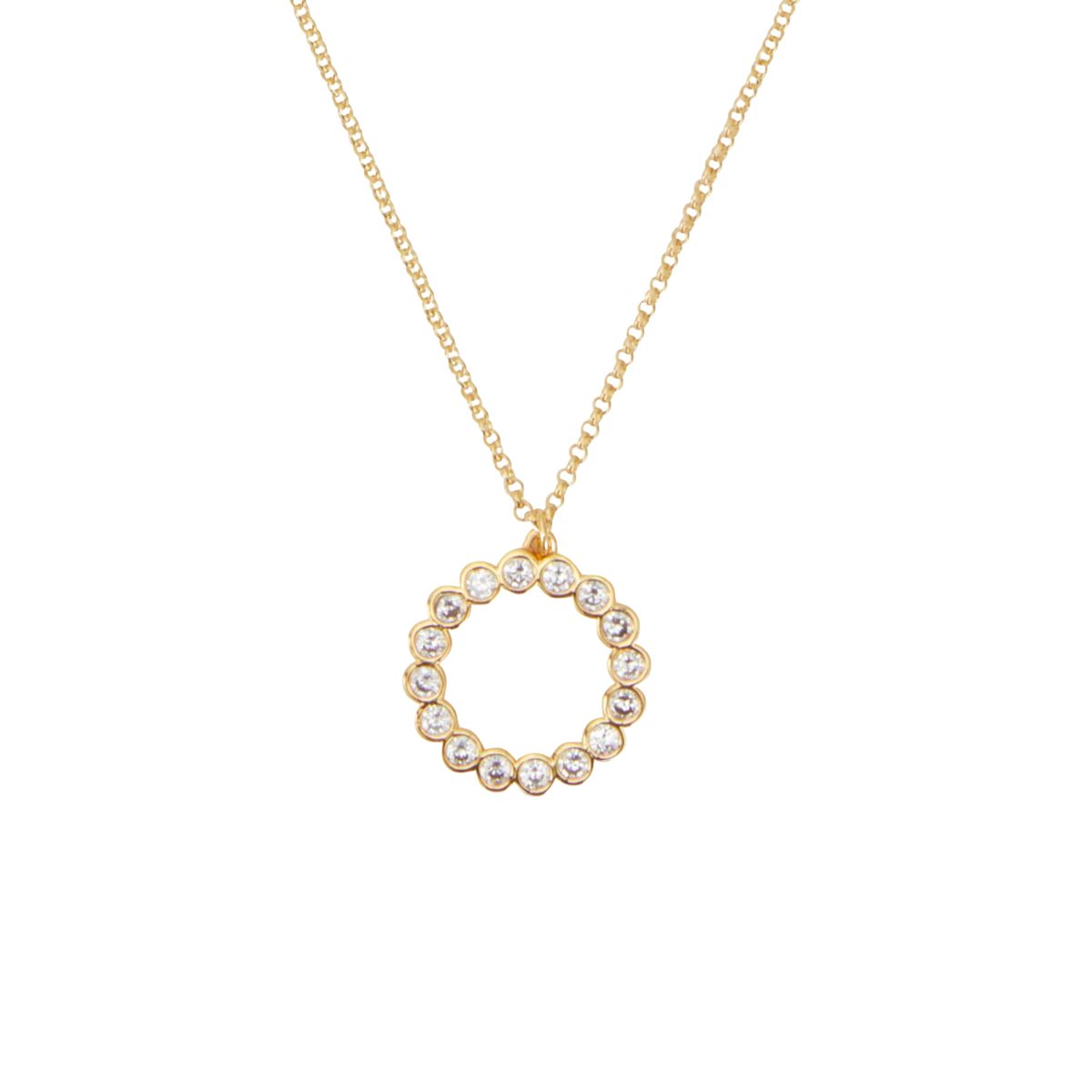 KATE SPADE - Collar Kate Spade Full Circle Mini Pendant Dorado