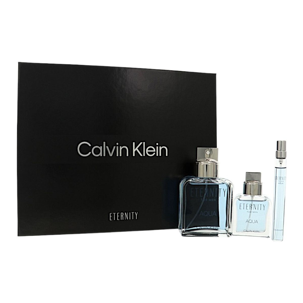 CALVIN KLEIN - Set Perfume Calvin Klein Eternity 3 piezas Hombre (EDT 100 ml + EDT 30 ml + EDT 10 ml)