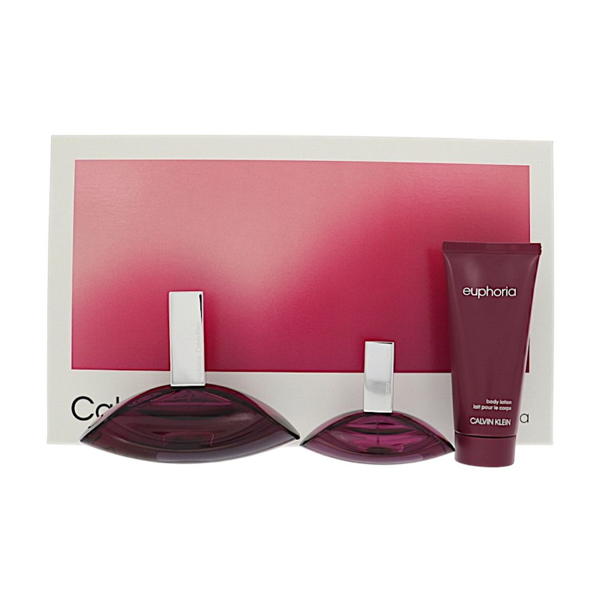 CALVIN KLEIN - Set Perfume Calvin Klein Euphoria 3 piezas Mujer (EDP 100 ml + EDP 30 ml + Body Lotion 100 ml)