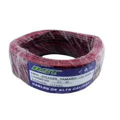 GENERICO - Cable Speaker Rojo Negro 50m RST 2x0.35mm2 Audio Profesional