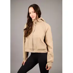 THEA - Polerón Kishar Khaki con Capucha