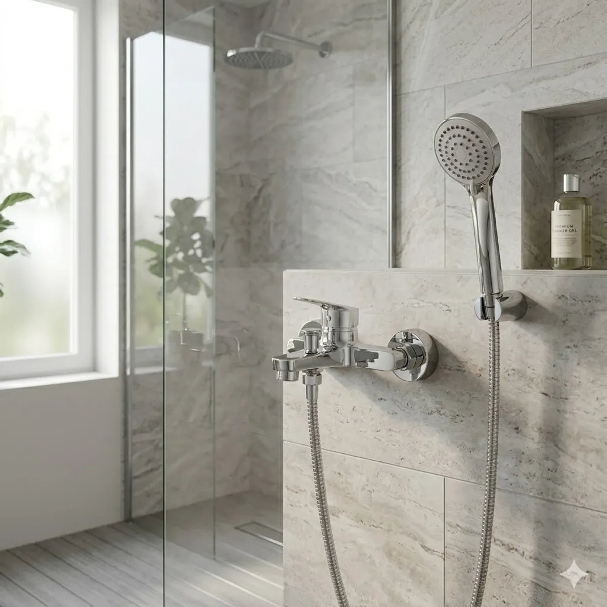 Grifería Tina Ducha Stout Cromado Bath Co., marca BATHCO - Foto 2