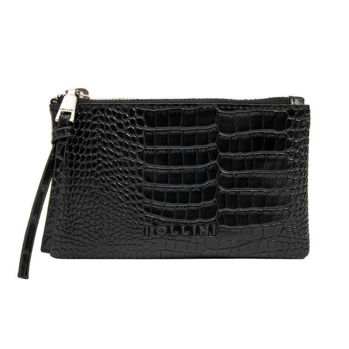 POLLINI - Billetera monedero Mujer Casual Negro Pollini