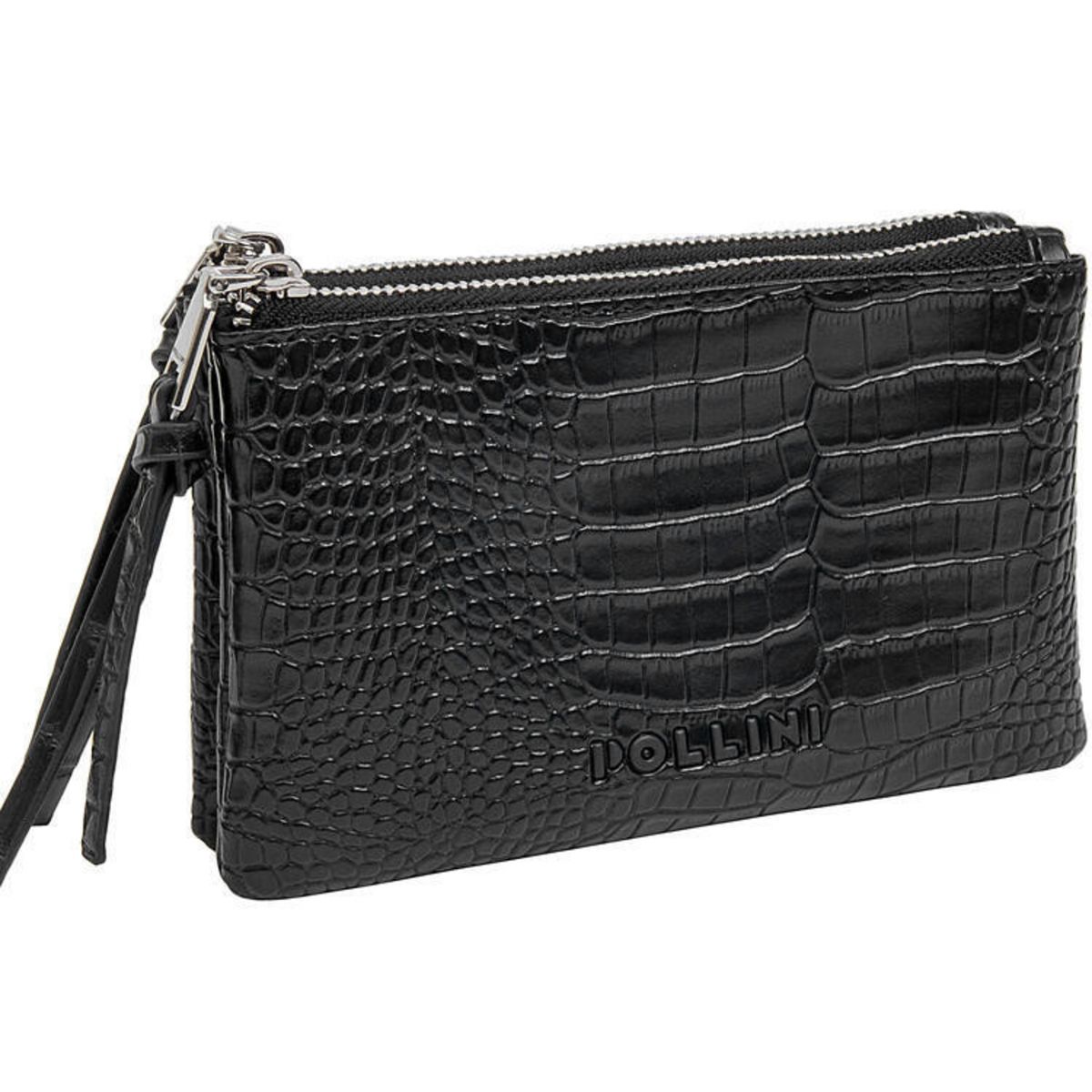POLLINI - Billetera monedero Mujer Casual Negro Pollini