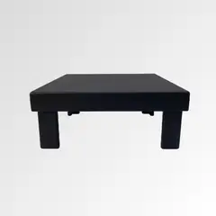 GENERICO - Mesa Centro Estilo Japonesa Rustica 80X80X30 Cm Negra