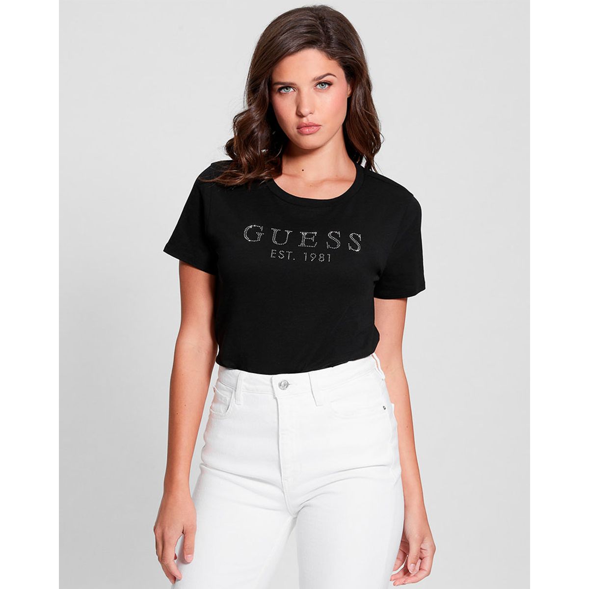 GUESS - Polera Ss Guess 1981 Crystal Easy Tee