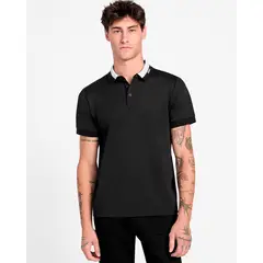 GUESS - Polera Ss Paul Collar Polo Negro
