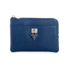 GUESS - Billetera Patsie Slg Key Ring Pouch Azul