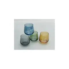 GENERICO - Vaso De Vidrio 9.74.54cm,360ml 4Pcs